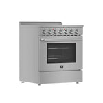 Forno Paolo 30-Inch Freestanding Electric Range, Stainless Steel, 4.38 cu.ft, True Convection Oven, Energy Efficient - BonPrix Électroménagers