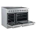 Forno Paolo 48 Inch Freestanding Electric Range, Stainless Steel, 6.7 cu.ft, True Convection Oven, Energy Efficient - BonPrix Électroménagers