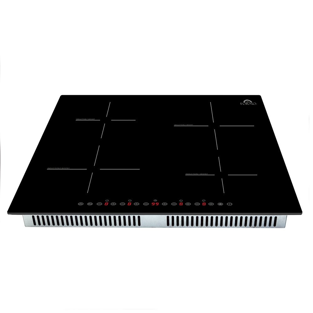 Forno Parco 24-Inch Induction Cooktop, 4 Zones, 7,200W Total Power, Touch Control, 9 Power Levels, Booster Function - BonPrix Électroménagers