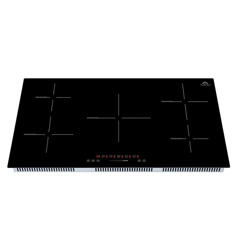 Forno Parco 36-Inch Induction Cooktop, 5 Zones, 10,200W Total Power, Touch Control, 9 Power Levels, Booster Function - BonPrix Électroménagers