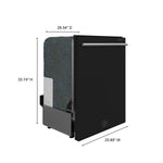 Forno Pozzo 24-Inch Built-In Tall Tub Top Control Dishwasher, Black, 49 dBA, Soil-Sensing Capable, ENERGY STAR - BonPrix Électroménagers