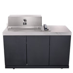 Forno Rimini Outdoor Kitchen: 30" BBQ 62,600 BTU, 4.8 cu.ft. Refrigerators, White Countertops - BonPrix Électroménagers