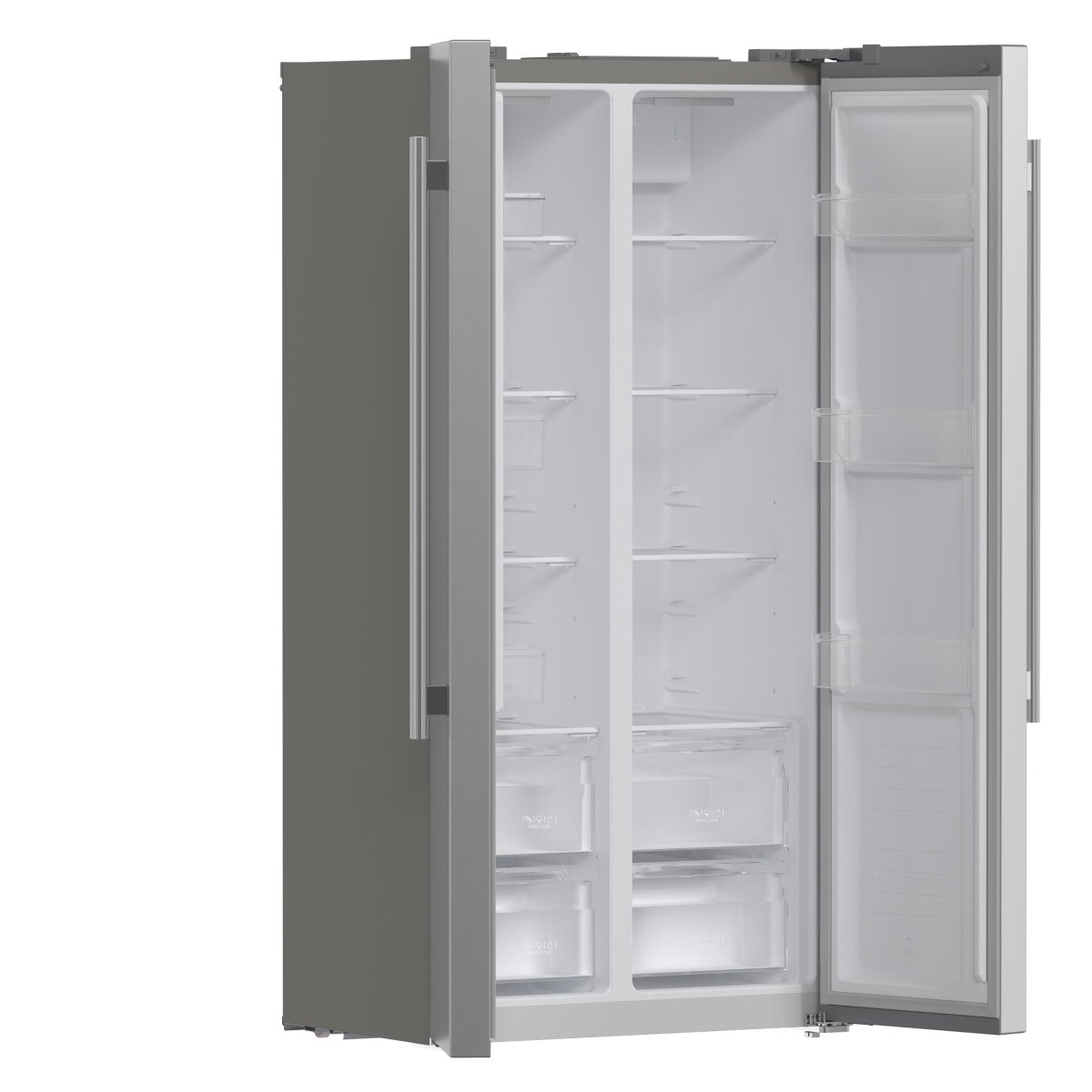 Forno Salerno 33-Inch Side-by-Side Stainless Steel Refrigerator, 15.6 cu.ft, ENERGY STAR Certified - BonPrix Électroménagers