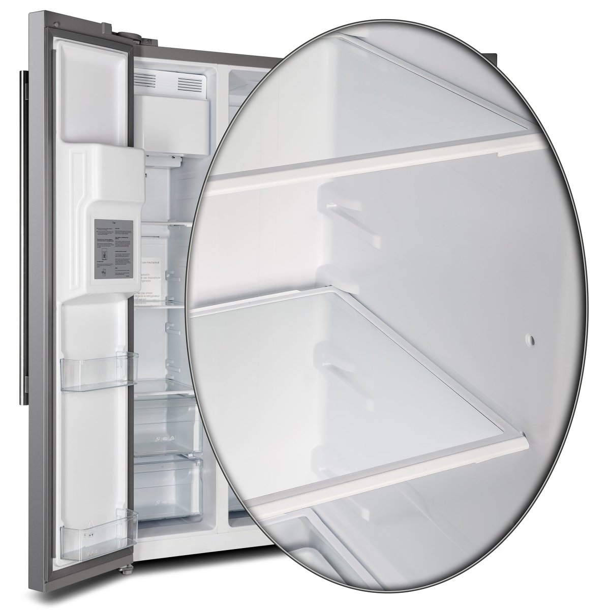 Forno Salerno 40-Inch Built-In Stainless Steel Refrigerator, 20 cu.ft, Decorative Grill, ENERGY STAR Certified - BonPrix Électroménagers