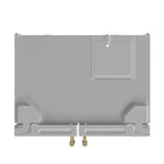 Forno Salerno Espresso 33-Inch White Side-by-Side Refrigerator, 15.6 Cu. Ft., Energy-Efficient, No Frost, Modern Design - BonPrix Électroménagers