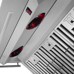 Forno Savona 36-Inch Wall Mount Range Hood, Baffle Filters, Backsplash Included - BonPrix Électroménagers