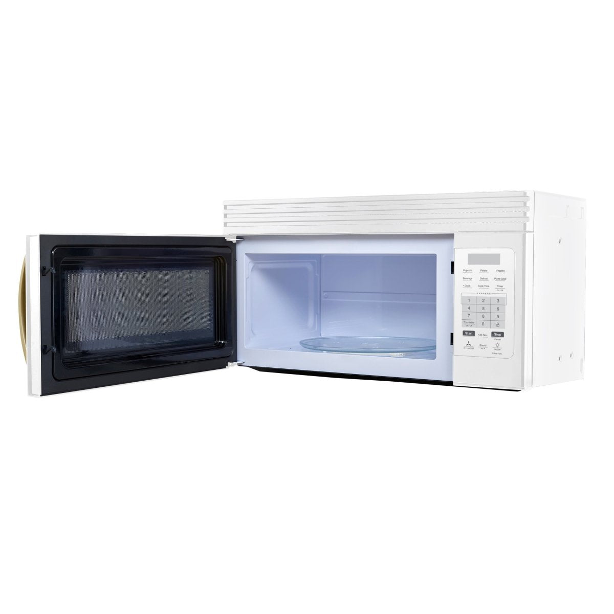 Forno Scalo 30-Inch Over the Range Microwave, White – 1.6 cu.ft, 300 CFM Vent, Touch Control, LED Light - BonPrix Électroménagers