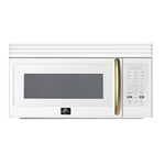 Forno Scalo 30-Inch Over the Range Microwave, White – 1.6 cu.ft, 300 CFM Vent, Touch Control, LED Light - BonPrix Électroménagers