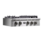 Forno Spezia Alta Qualita 30-Inch Pro-Style Gas Rangetop, Stainless Steel, 5 Sealed Burners, Continuous Cast Iron Grates, High Heat Output - BonPrix Électroménagers