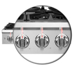 Forno Spezia Alta Qualita 36-Inch Pro-Style Gas Rangetop, Stainless Steel, 6 Sealed Burners, Continuous Cast Iron Grates, High Heat Output - BonPrix Électroménagers