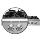 Forno Spezia Alta Qualita 48-Inch Pro-Style Gas Rangetop, Stainless Steel, 8 Sealed Burners, Continuous Cast Iron Grates, High Heat Output - BonPrix Électroménagers