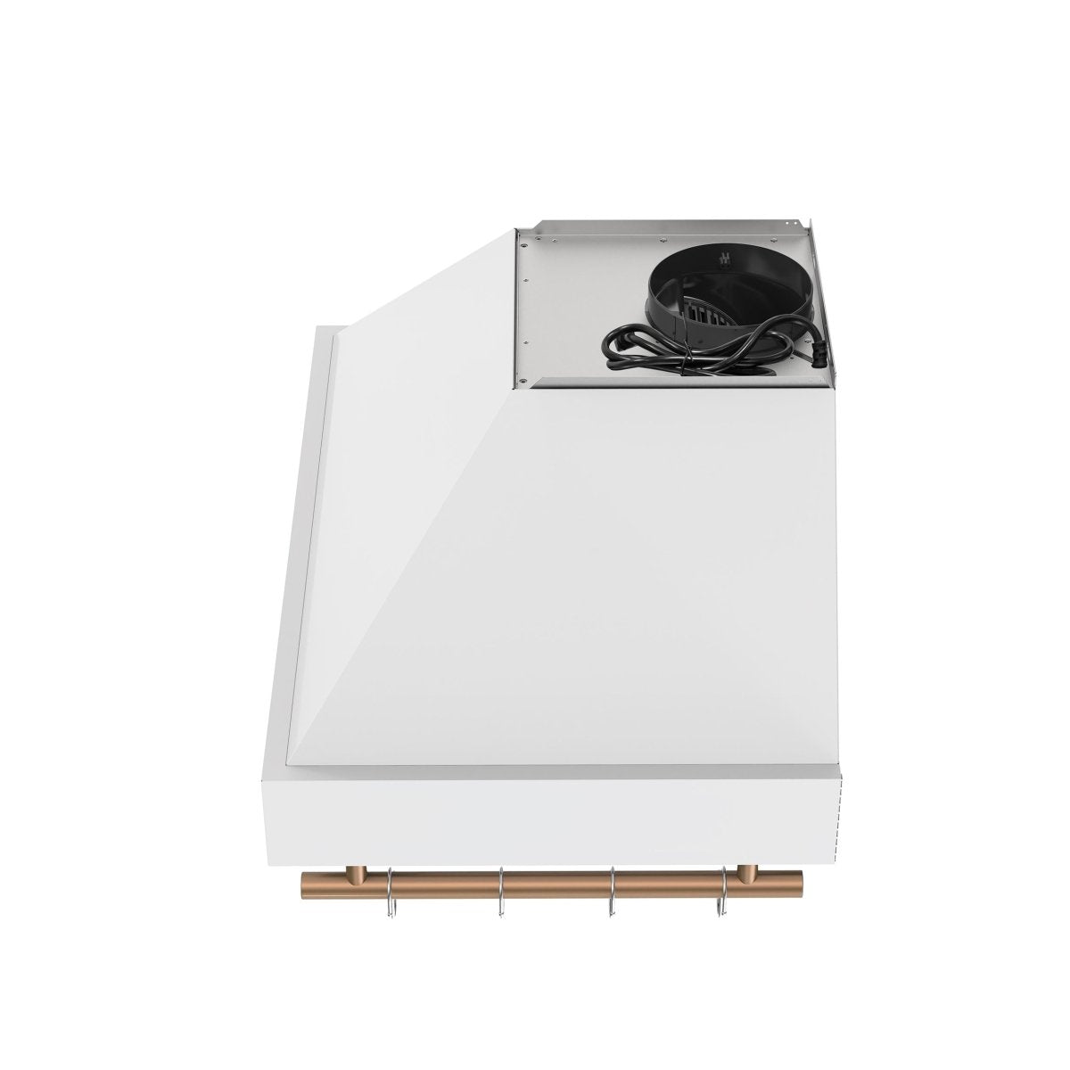 Forno Venezia 30 Inch Wall-Mounted Range Hood in White with Touch Controls and Baffle Filters - BonPrix Électroménagers