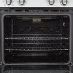 Forno Vomero 30-Inch Double Wall Oven, White, 10 cu.ft Total Capacity, 7100W Convection, Mechanical Controls, Manuel Steam Clean - BonPrix Électroménagers
