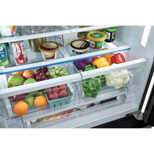 FRFS2823AD - REFRIGERATORS - Frigidaire - French 3 - Door - Black Stainless - Open Box - BonPrix Électroménagers
