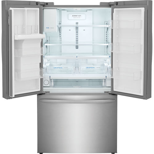 FRFS2823AS - REFRIGERATORS - Frigidaire - French 3 - Door - Stainless Steel - New - BonPrix Électroménagers