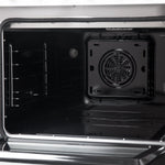 Galiano 48-inch Dual Fuel Range White & Antique Brass Design with 8 Sealed Burners 107,000 BTU, 6.58 cu. ft. double ovens & Griddle - BonPrix Électroménagers