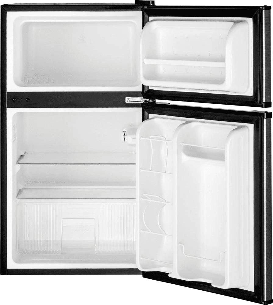 GDE03GLKLB - REFRIGERATORS - GE - Compact - Stainless Steel - Open Box - BonPrix Électroménagers