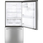 GDE21DYRKFS - REFRIGERATORS - GE - Bottom Freezer - Stainless Steel - Open Box - BonPrix Électroménagers
