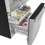 GFE26JYMFS - REFRIGERATORS - GE - French 3 - Door - Stainless Steel - Open Box - BonPrix Électroménagers