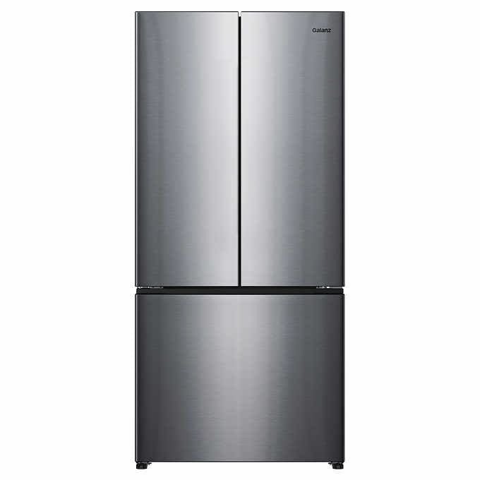 GLR18FS5M08 - REFRIGERATORS - Galanz - French 3 - Door - Stainless Steel - Open Box - BonPrix Électroménagers