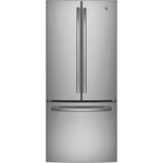 GNE21DYRKFS - REFRIGERATORS - GE - French 3 - Door - Stainless Steel - Open Box - BonPrix Électroménagers