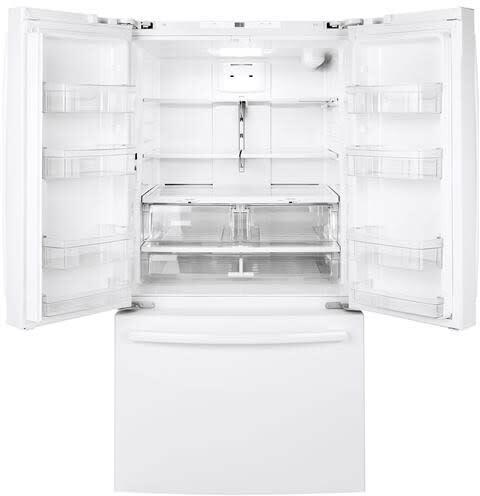 GNE27JGMWW - REFRIGERATORS - GE - French 3 - Door - White - Open Box - BonPrix Électroménagers