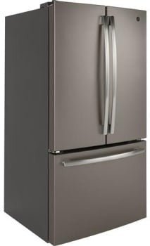 GNE27JMMES - REFRIGERATORS - GE - French 3 - Door - Slate Grey - Open Box - BonPrix Électroménagers