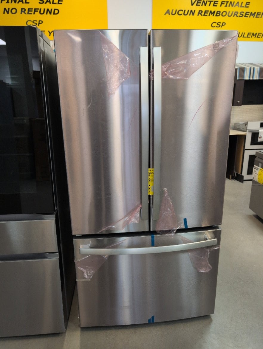 GNE27JYMFS - REFRIGERATORS - GE - French 3 - Door - Stainless Steel - Open Box - BonPrix Électroménagers