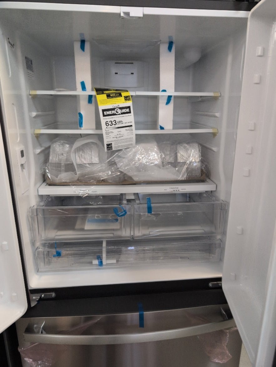 GNE27JYMFS - REFRIGERATORS - GE - French 3 - Door - Stainless Steel - Open Box - BonPrix Électroménagers