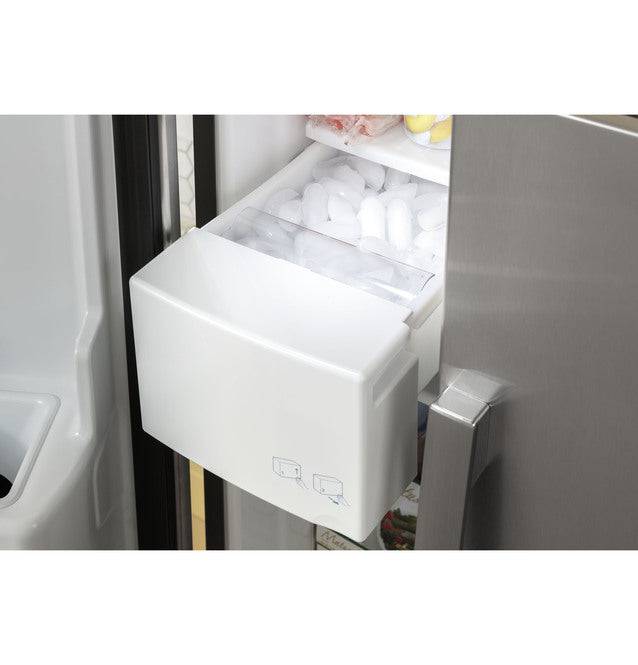 GSS23GMPES - REFRIGERATORS - GE - Side by Side - Slate Grey - Open Box - BonPrix Électroménagers