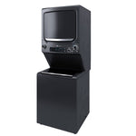 GUD57EEMTDG - LAUNDRY CENTERS - GE - Stacked Washer/Dryer - Gas - Black Stainless Steel - Open Box - BonPrix Électroménagers