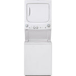 GUV27ESMWWW - LAUNDRY CENTERS - GE - Stacked Washer/Dryer - Electric - White - Open Box - BonPrix Électroménagers