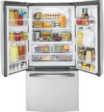 GWE19JYLFS - REFRIGERATORS - GE - French 3 - Door - Stainless Steel - Open Box - BonPrix Électroménagers