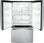 GWE22JYMFS - REFRIGERATORS - GE - French 3 - Door - Stainless Steel - New - BonPrix Électroménagers