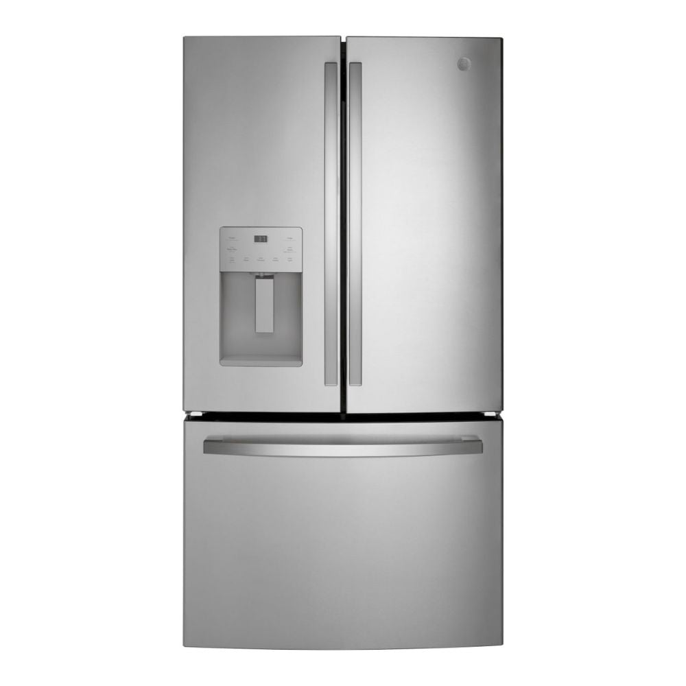 GYE21JYMFS - REFRIGERATORS - GE - French 3 - Door - Stainless Steel - Open Box - BonPrix Électroménagers