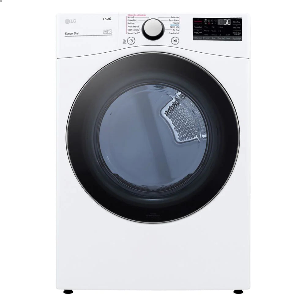 DLEX3850W - DRYERS - LG - Electric - White - Open Box - DRYERS - BonPrix Électroménagers