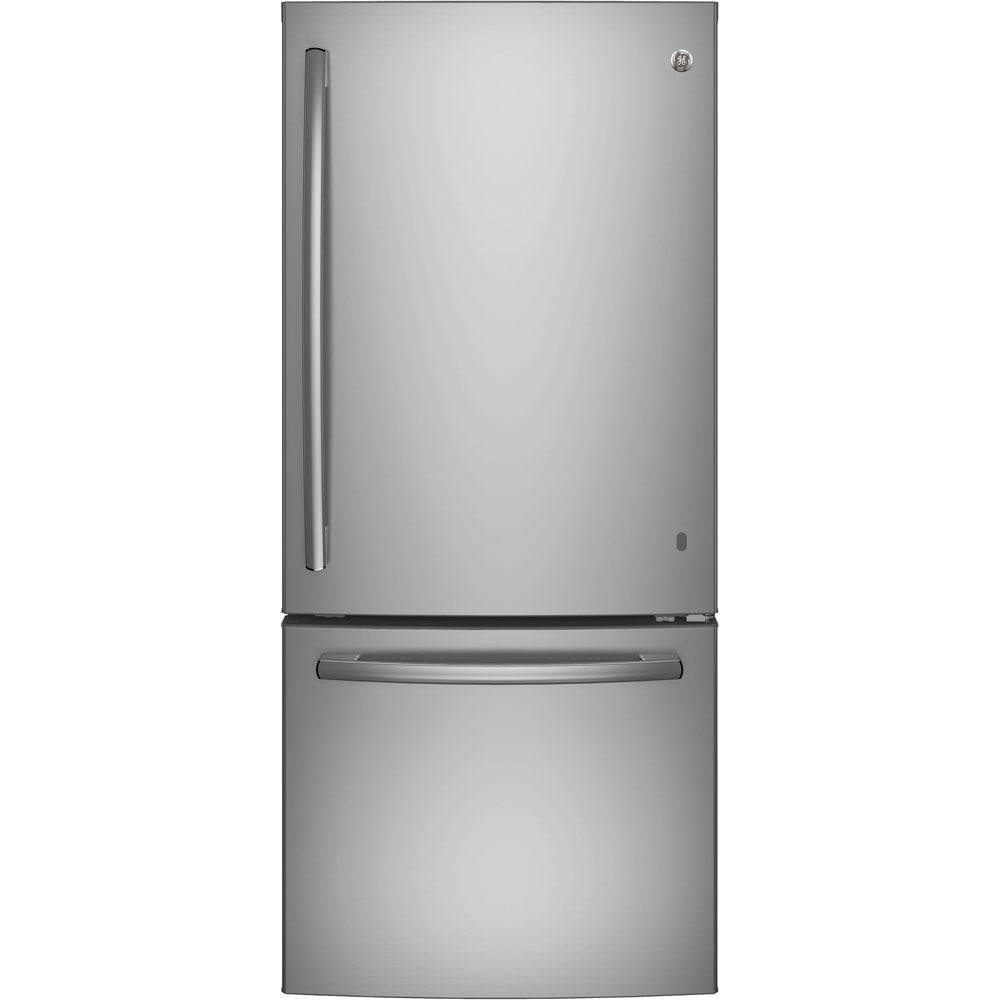 GDE21DYRKFS - REFRIGERATORS - GE - Bottom Freezer - Stainless Steel - Open Box - REFRIGERATORS - BonPrix Électroménagers