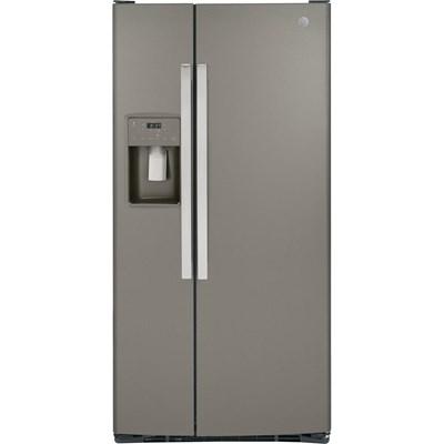 GSS23GMPES - REFRIGERATORS - GE - Side by Side - Slate Grey - Open Box - REFRIGERATORS - BonPrix Électroménagers