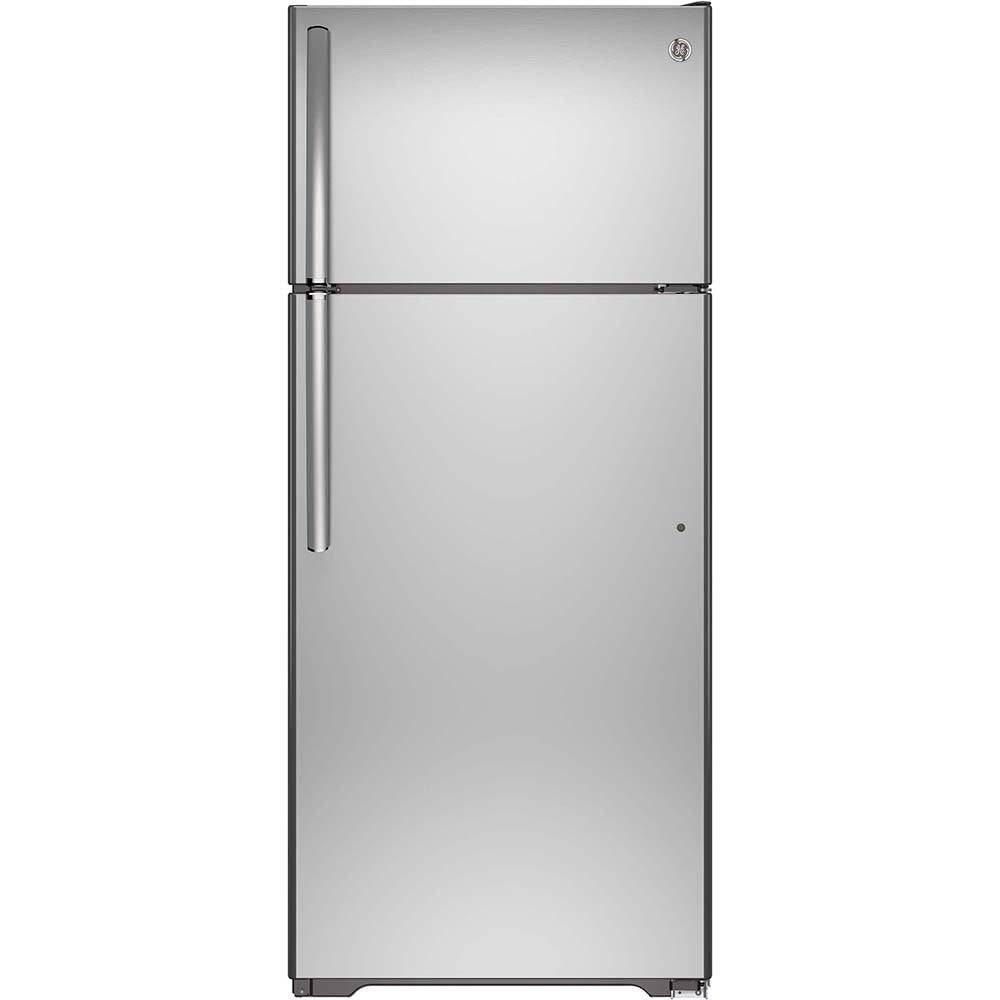 GTE18FSLKSS - REFRIGERATORS - GE - Top Freezer - Stainless Steel - Open Box - REFRIGERATORS - BonPrix Électroménagers