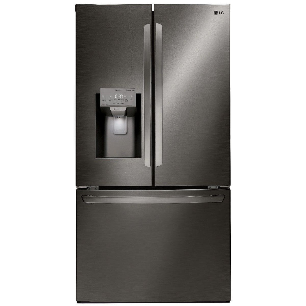 LFXS28968D - REFRIGERATORS - LG - French 3-Door - Black Stainless - Open Box - REFRIGERATORS - BonPrix Électroménagers