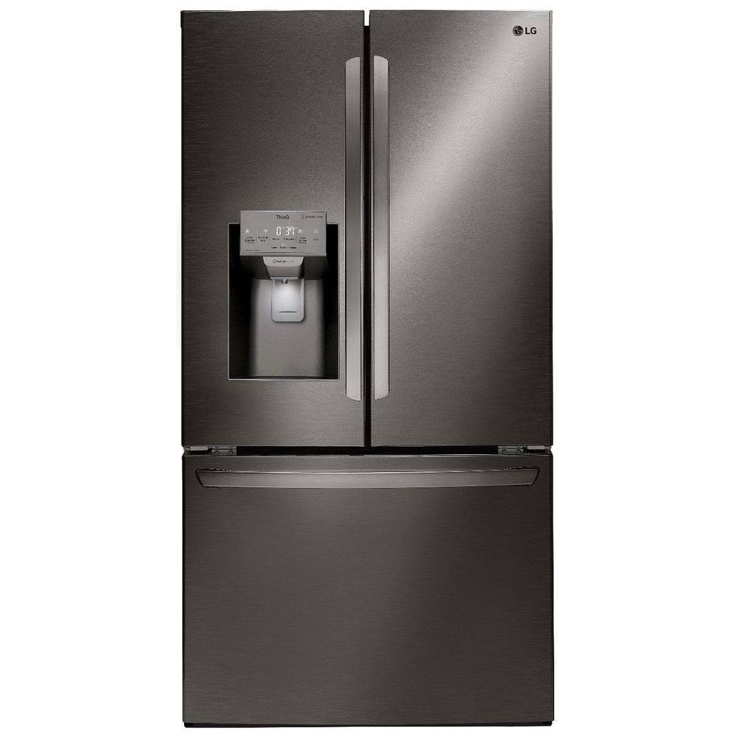 LFXS28968D - REFRIGERATORS - LG - French 3-Door - Black Stainless - Open Box - REFRIGERATORS - BonPrix Électroménagers