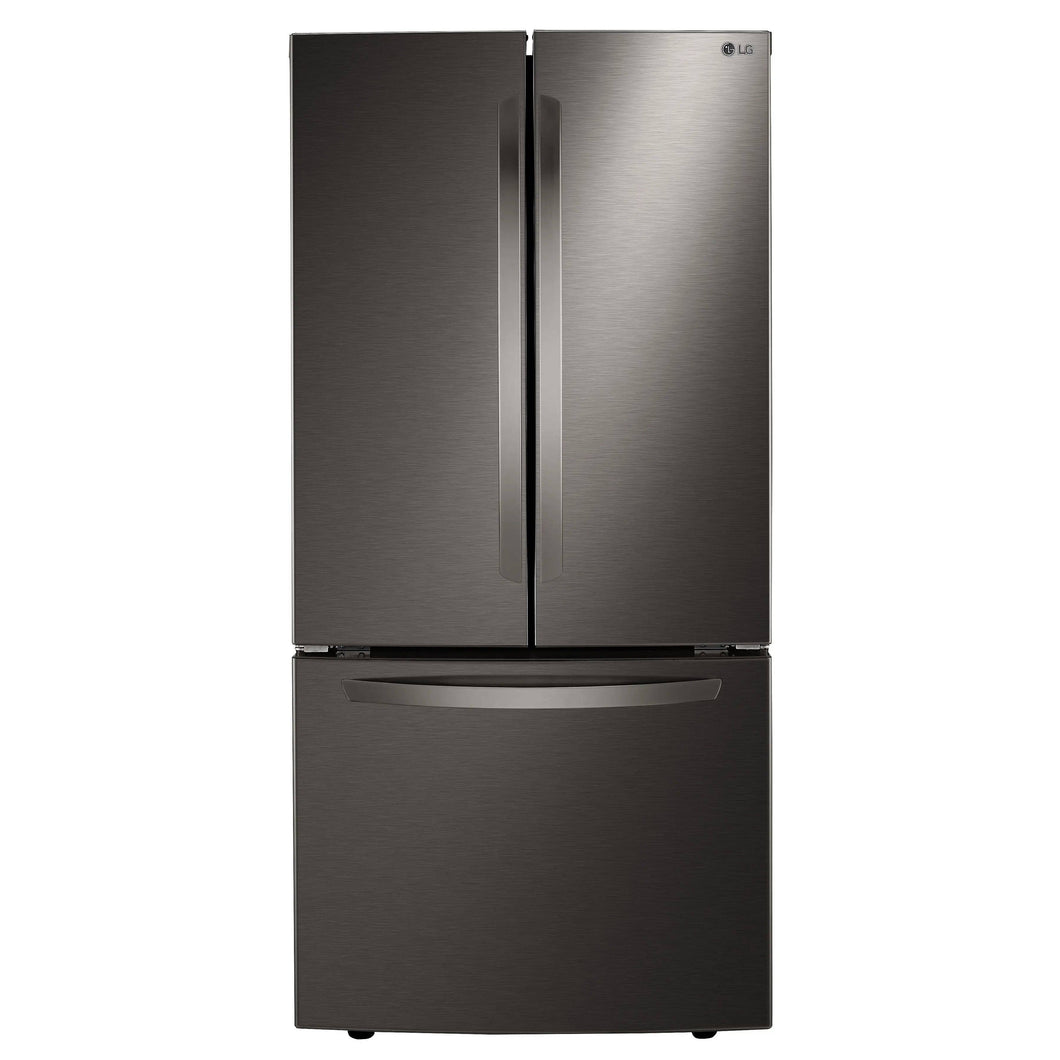 LRFCS2503D - REFRIGERATORS - LG - French 3-Door - Black Stainless - Open Box - REFRIGERATORS - BonPrix Électroménagers