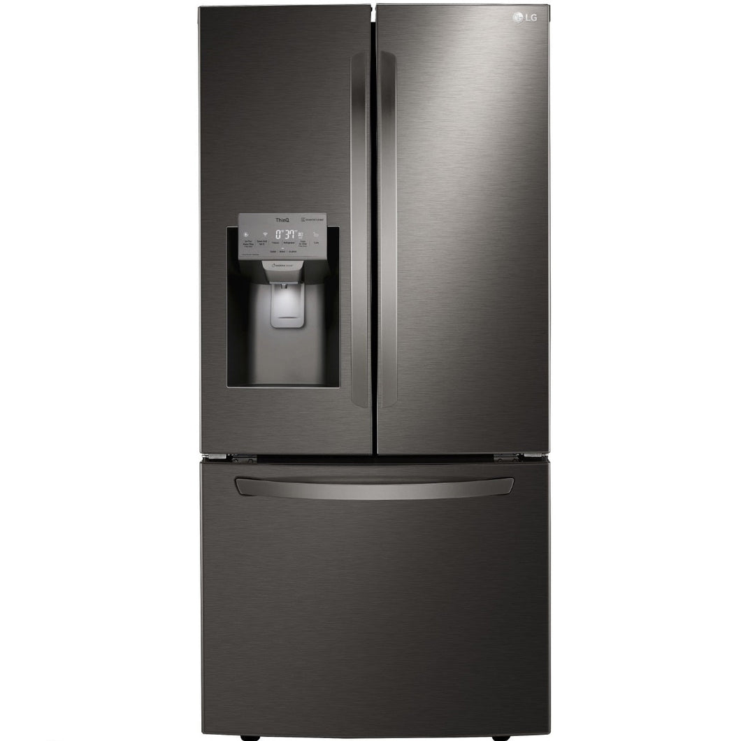 LRFXS2503D - REFRIGERATORS - LG - French 3-Door - Black Stainless - Open Box - REFRIGERATORS - BonPrix Électroménagers