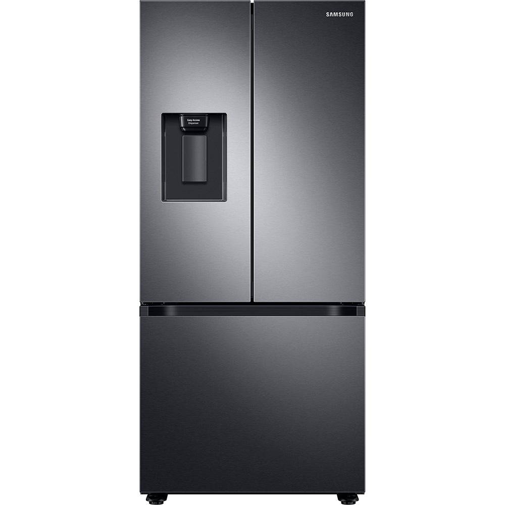 RF22A4221SG - REFRIGERATORS - Samsung - French 3-Door - Black Stainless - Open Box - REFRIGERATORS - BonPrix Électroménagers