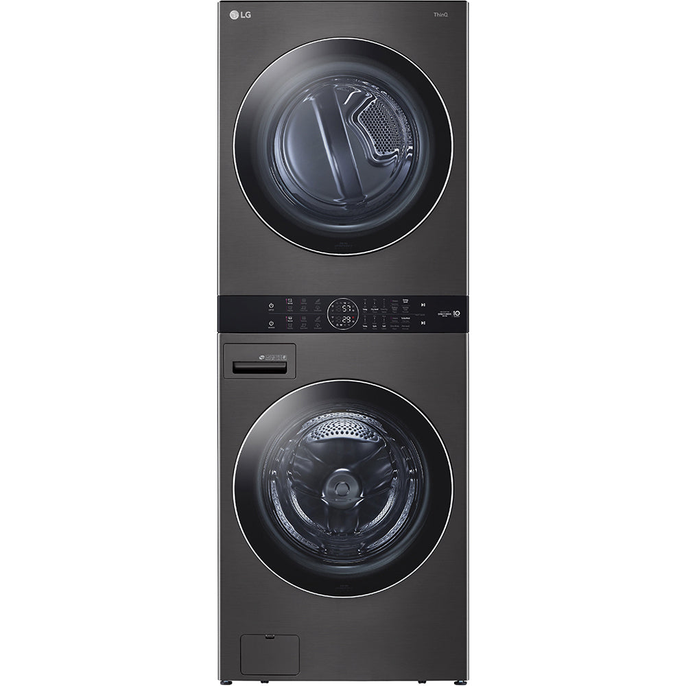 WKEX200HBA - LAUNDRY CENTERS - LG - Stacked Washer/Dryer - Black Stainless Steel - Open Box - Laundry centers - BonPrix Électroménagers