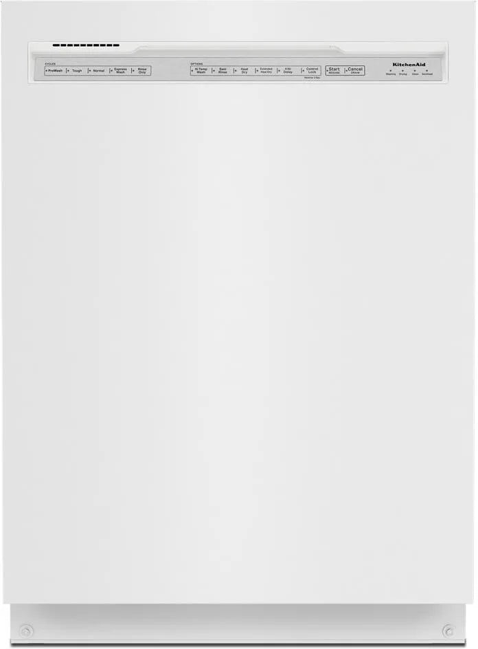 KDFE204KWH - DISHWASHERS - KitchenAid - Front Controls - White - Open Box - BonPrix Électroménagers