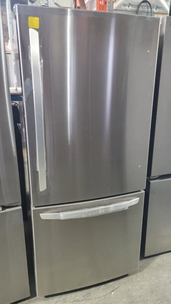 LRDNS2200S - REFRIGERATORS - LG - Bottom Freezer - Stainless Steel - Open Box - BonPrix Électroménagers