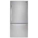 LRDNS2200S - REFRIGERATORS - LG - Bottom Freezer - Stainless Steel - Open Box - BonPrix Électroménagers