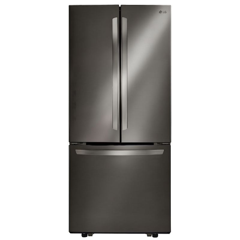LRFNS2200D - REFRIGERATORS - LG - French 3-Door - Black Stainless - Open Box - BonPrix Électroménagers