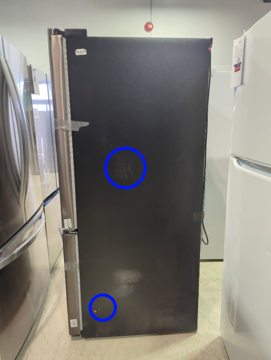 LRFNS2200D - REFRIGERATORS - LG - French 3 - Door - Black Stainless - Open Box - BonPrix Électroménagers